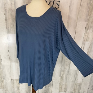 Torrid‎ Sleep Women’s Plus Size Ribbed Loungewear Long Sleeve Comfy Shirt Top 1